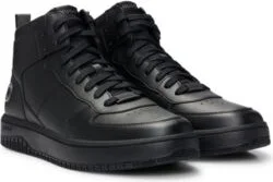 High-top trainers with bubble branding- Black Men's Sneakers size 9