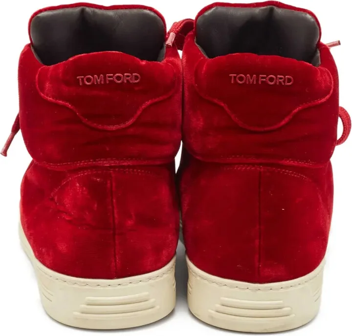 High-Top Velvet Sneakers - Image 3