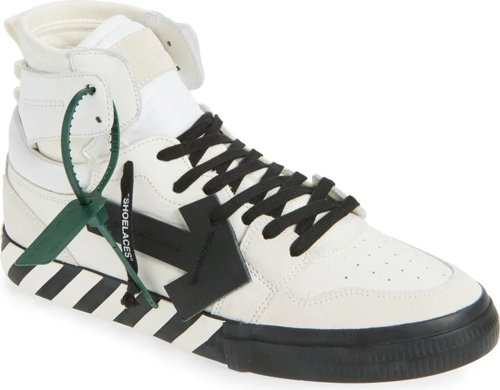 High Top Vulcanized Leather Sneaker