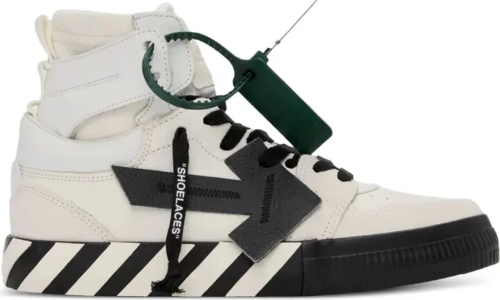 High Top Vulcanized "White/Black" sneakers