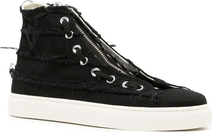 High-Top Zippered Sneakers - Image 2