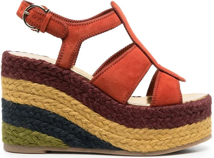 High Wedge-Heel Espadrilles