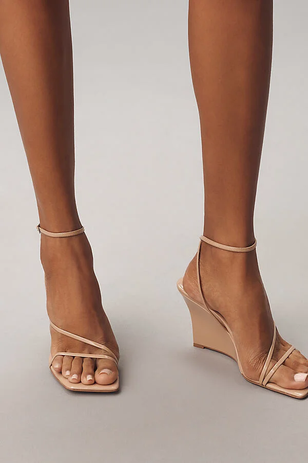 Highlight Strappy Square-Toe Wedge Sandals - Image 2