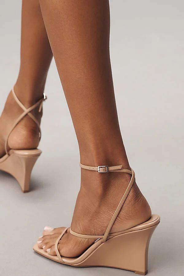 Highlight Strappy Square-Toe Wedge Sandals - Image 3