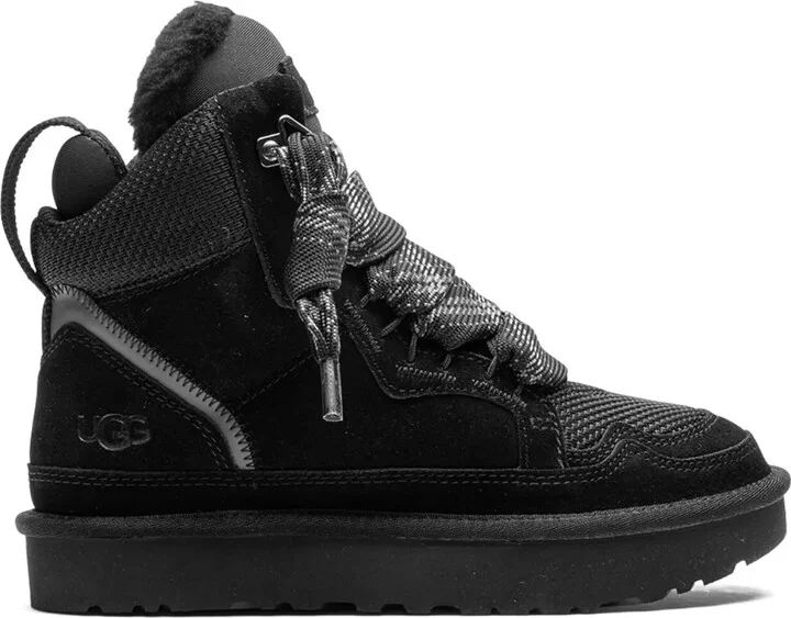 Highmel lace-up suede sneakers