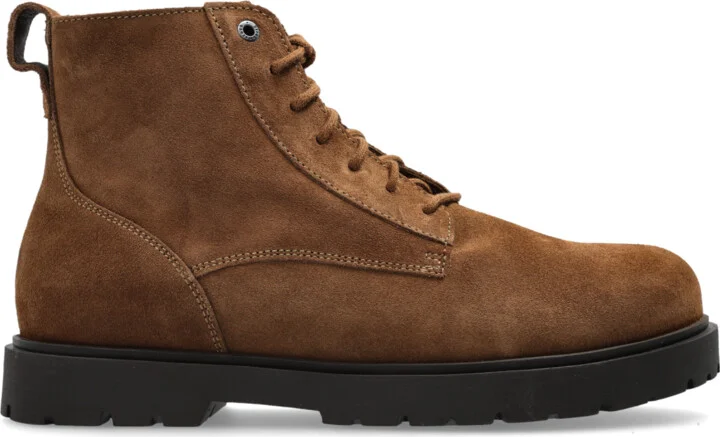 "Highwood Lace Mid" Shoes, , - Brown