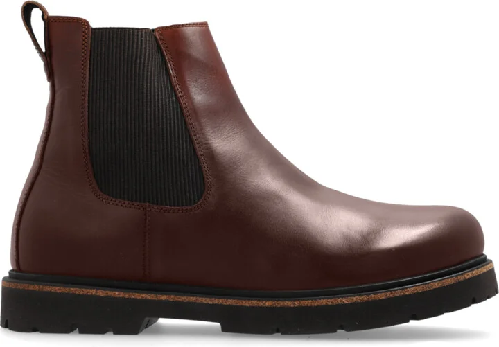 Highwood Slip On Mid Ankle Boots, , - Brown
