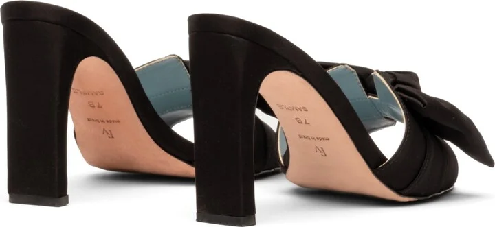 Hilary Satin Bow Sandal - Image 2