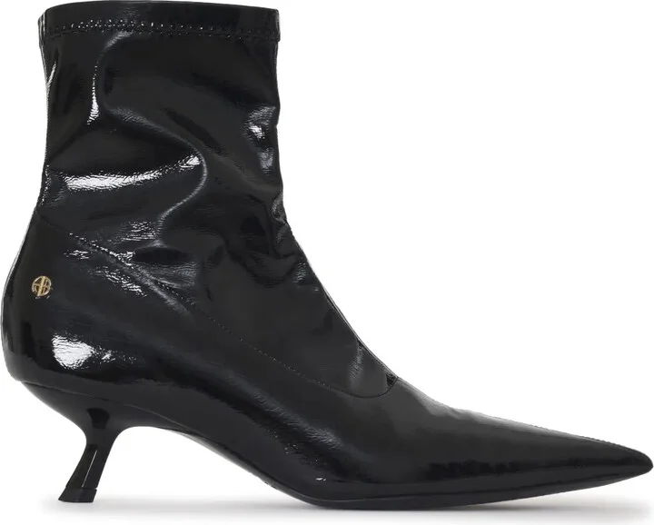 Hilda high-shine ankle boots