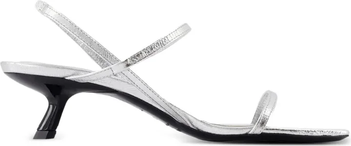 Hilda leather ankle-strap pumps