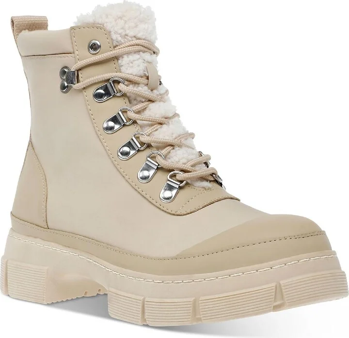 Hildy Womens Lug Sole Lace Up Ankle Boots