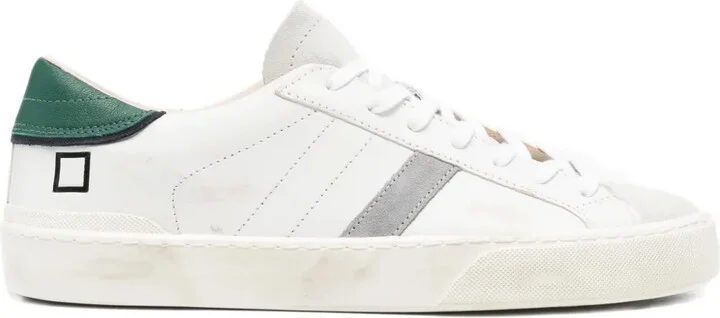 Hill Low leather-panel sneakers