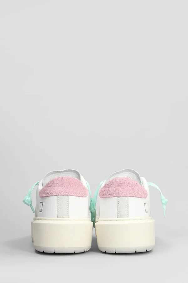 Hill Low Platform Sneakers In White Leather - Image 4