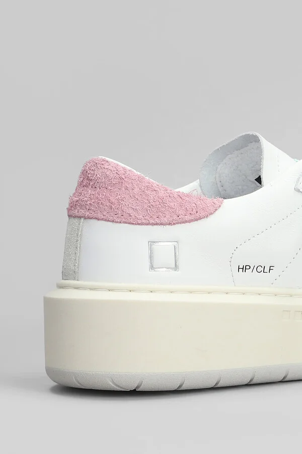 Hill Low Platform Sneakers In White Leather - Image 5