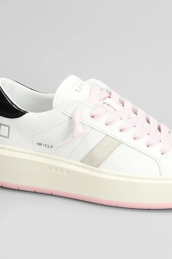 Hill Low Platform Sneakers In White Leather - Image 5