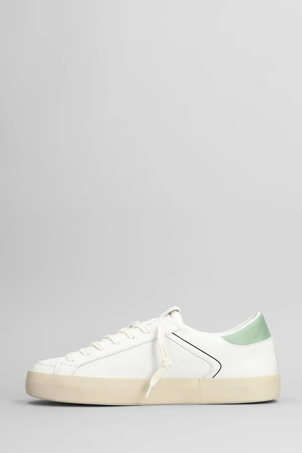 Hill Low Sneakers In White Suede And Leather - Image 3