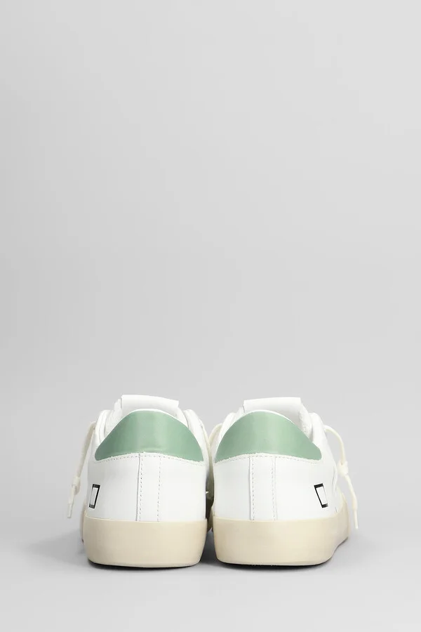 Hill Low Sneakers In White Suede And Leather - Image 4