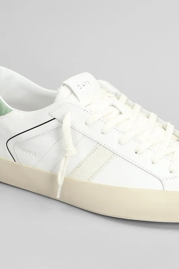Hill Low Sneakers In White Suede And Leather - Image 5