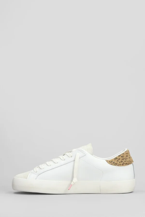 Hill Low Sneakers In White Suede And Leather - Image 3