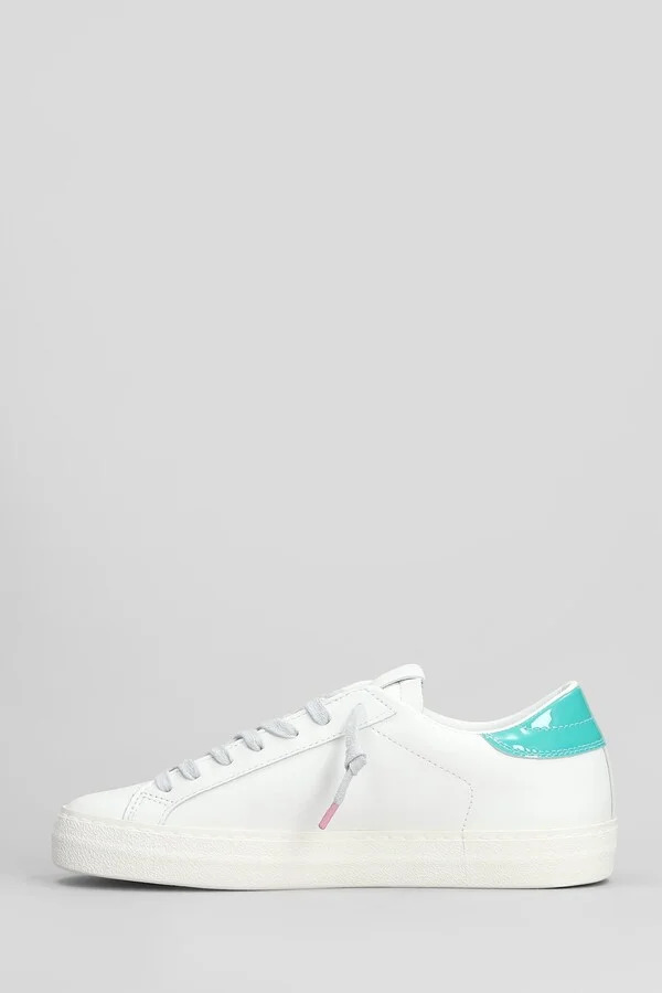 Hill Low Vintage Sneakers In White Leather - Image 3