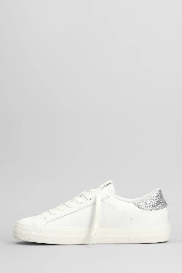 Hill Low Vintage Sneakers In White Leather - Image 3