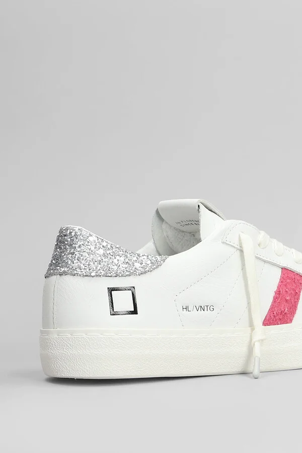 Hill Low Vintage Sneakers In White Leather - Image 5