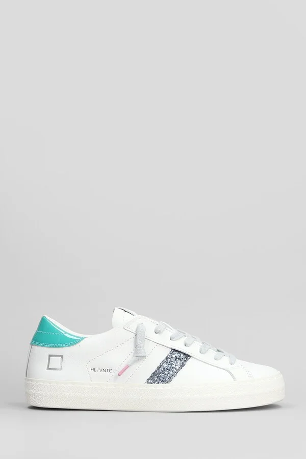 Hill Low Vintage Sneakers In White Leather
