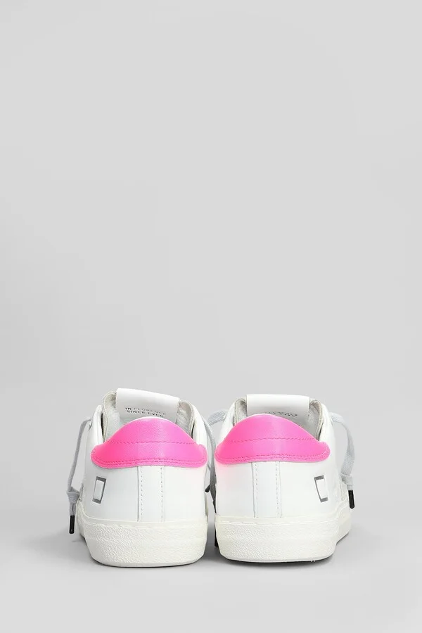 Hill Low Vintage Sneakers In White Suede And Leather - Image 4