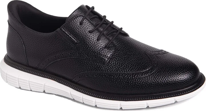 BLACK GRAINY LEATHER