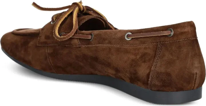 Hillary lace-up suede boat shoes - Image 3