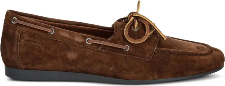 Hillary lace-up suede boat shoes
