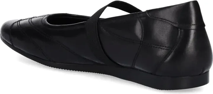 Hillary quilted elastic-strap ballet flats - Image 3