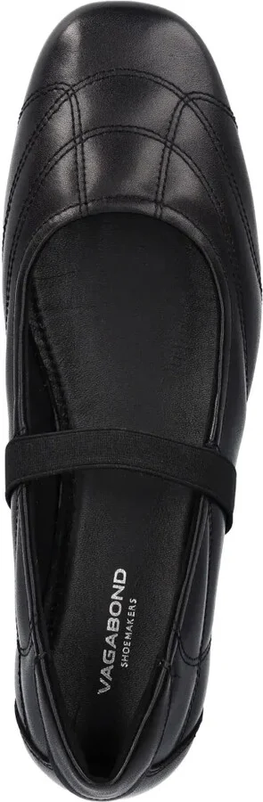 Hillary quilted elastic-strap ballet flats - Image 4