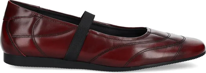 Hillary quilted elastic-strap ballet flats