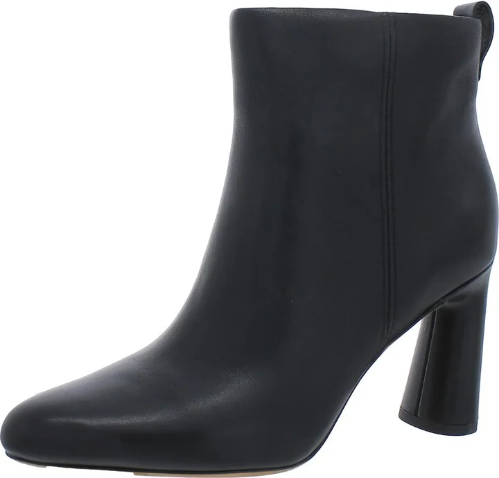Hillside Womens Leather Heels Ankle Boots