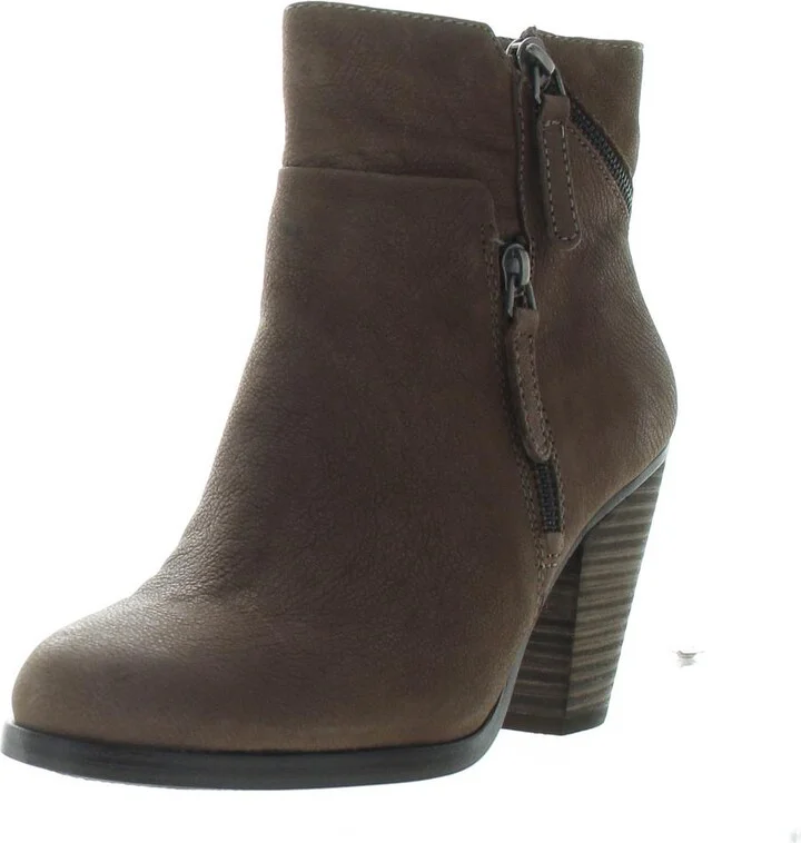 Hinnegan Womens Leather Heels Ankle Boots