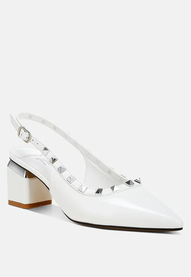 Hiral Stud Embellished Slingback Sandals - Image 2
