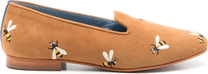 Hive embroidered-design loafers