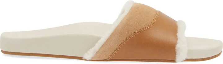 Hō‘ala Genuine Shearling Slide Sandal - Image 3