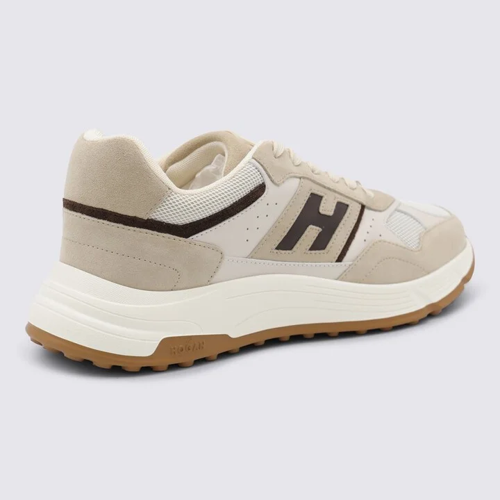 Hogan Beige And Brown Sneakers - Image 3