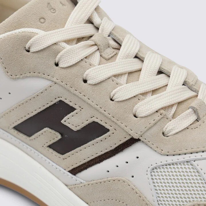 Hogan Beige And Brown Sneakers - Image 4