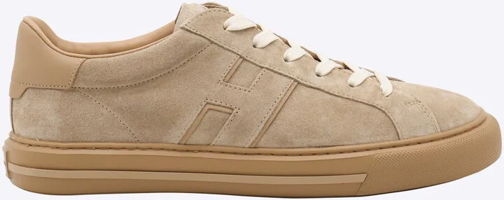 Hogan Beige Leather Sneakers