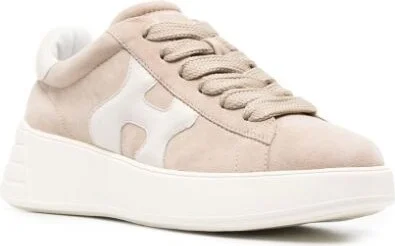 Hogan Beige Rebel Suede Sneakers - Image 2