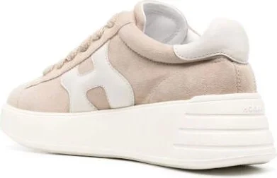 Hogan Beige Rebel Suede Sneakers - Image 3