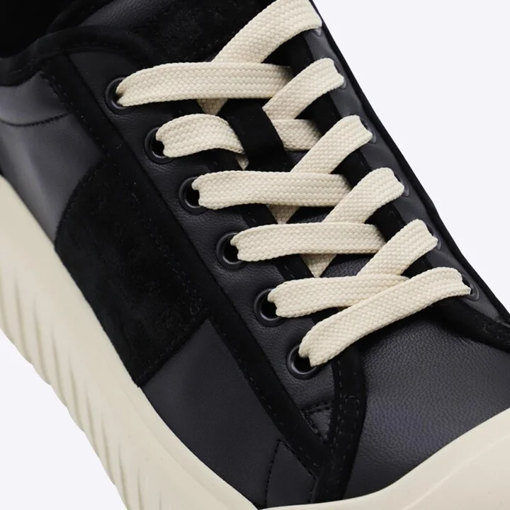 Hogan Black Leather H-Stripes Sneakers - Image 4