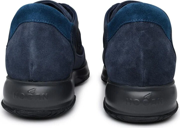 Hogan Blue Leather Sneakers - Image 4