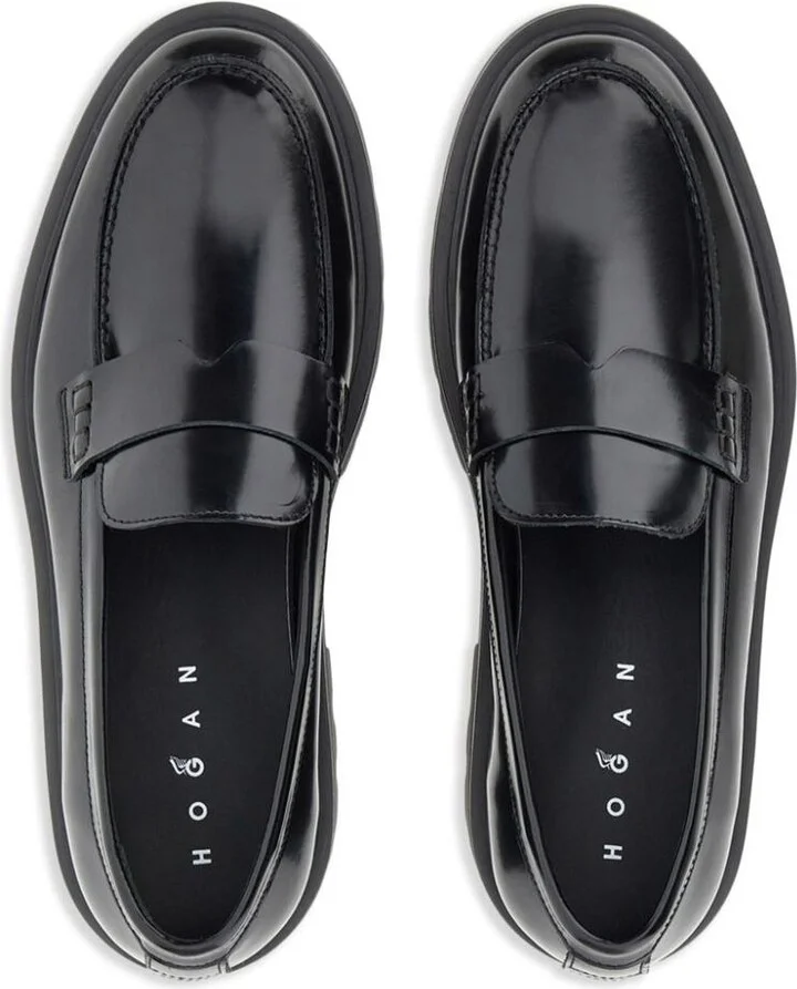 Hogan Brushed Finish Loafers Shoes - Image 2