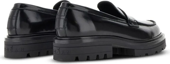 Hogan Brushed Finish Loafers Shoes - Image 3