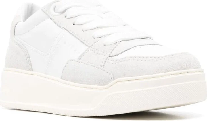 Hogan Chamallow Nappa And Suede Sneakers Shoes - Image 2