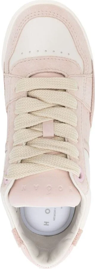 Hogan Chamallow Nappa And Suede Sneakers Shoes - Image 4